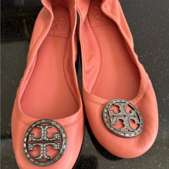 Tory Burch Coral Flats size 6.5 - Picture 8 of 8